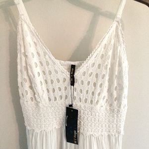 White linen Beach dress